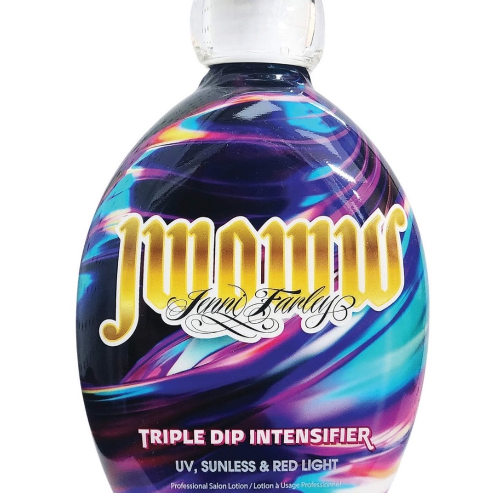 Purple and Blue Triple Dip Intensifier Suncare Lotion